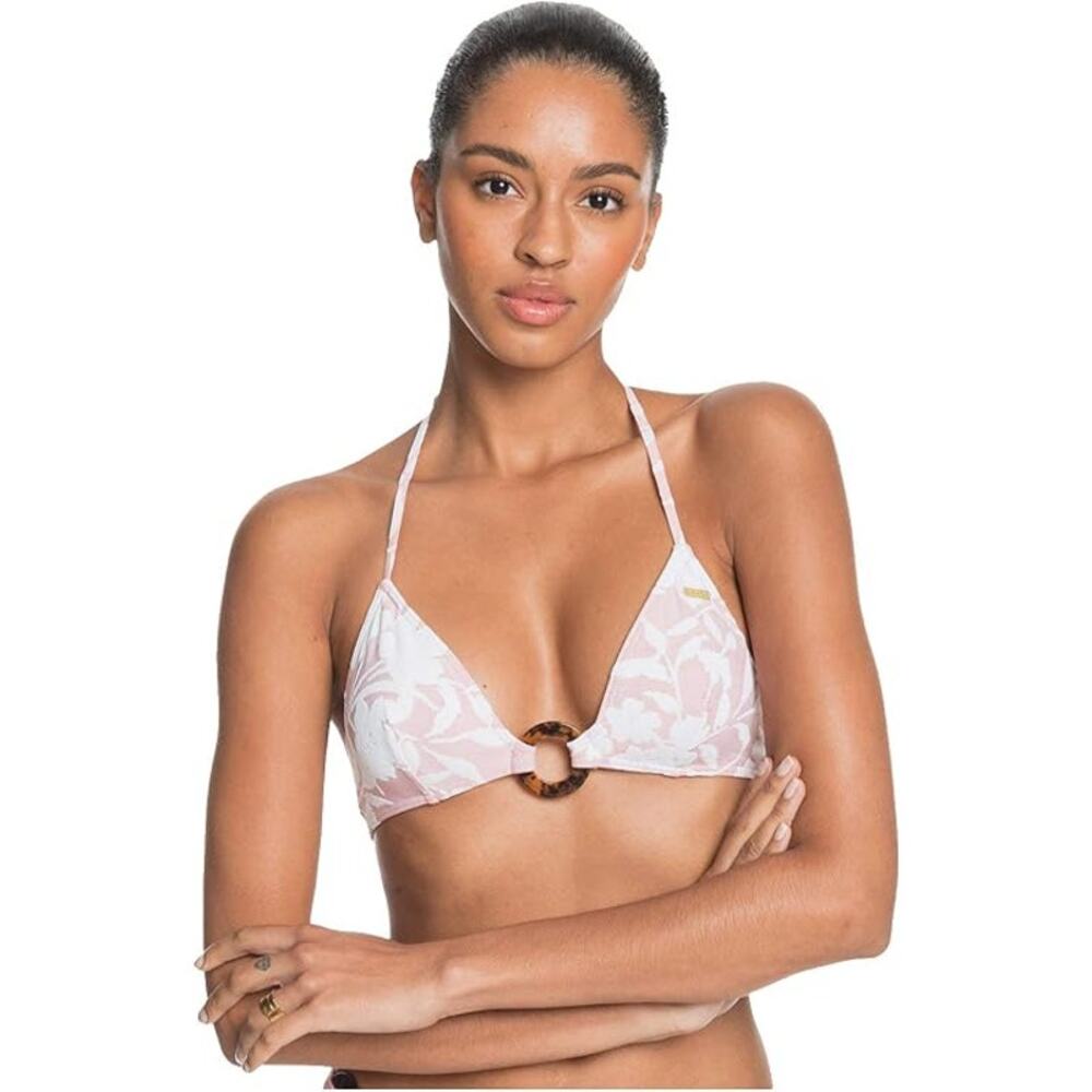 NWT Roxy Groovy Wavy Fixed Tri Bikini Top SMALL